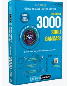 2024 KPSS Genel Yetenek Genel Kültür Ezberbozan 3000 Soru Bankası