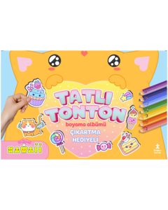 Kawaii Tatlı Tonton - Çıkartma Hediyeli Boyama Albümü