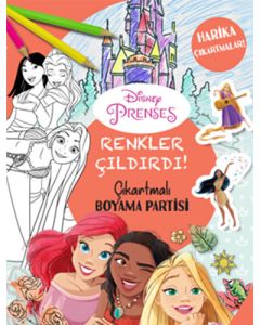 Renkler Çıldırdı - Disney Prenses Çıkartmalı Boyama Partisi