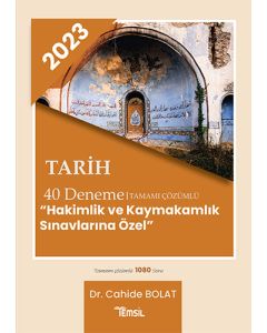 2023 Tarih 40 Deneme Tamamı Çözümlü - Hakimlik Ve Kaymakamlık Sınavlarına Özel