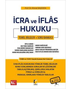 İcra ve İflâs Hukuku - Ders Notu ve Soru Bankası