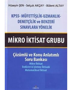 Mikro İktisat Grubu Çözümlü ve Konu Anlatımlı Soru Bankası