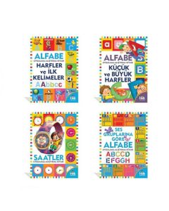 Eğlenceli Alfabe Seti - 4 Kitap Takım