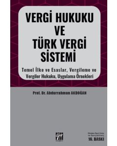 Vergi Hukuku ve Türk Vergi Sistemi 