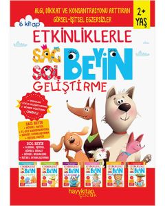 Etkinliklerle Sağ Beyin Sol Beyin Geliştirme (2+ Yaş) 6’lı Set