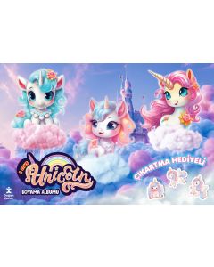 I Love Unicorn Çıkartma Hediyeli Boyama Albümü
