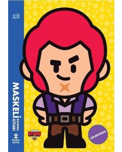 Brawl Stars Maskeli Boyama Kitabı - Çıkartmalı