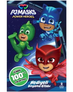 Pj Masks 100+ Çıkartma Hediyeli Boyama Kitabı
