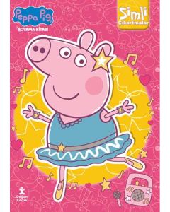 Peppa Pig-Simli Çıkartmalı Boyama Kitabı