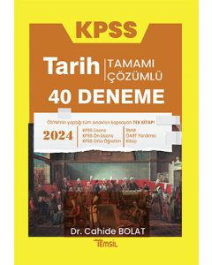 2024 KPSS Tarih 40 Deneme Tamamı Çözümlü