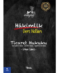 İmtiyaz Ticaret Hukuku Hakimlik Ders Notları