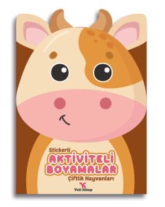 Stickerli Aktiviteli Boyamalar - Çiftlik Hayvanları
