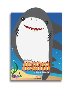 Stickerli Aktiviteli Boyamalar - Deniz Canlıları