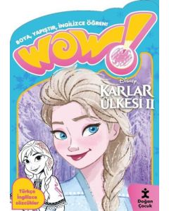 Wow! Disney Karlar Ülkesi 2 - Boyama Kitabı - Boya Yapıştır İngilizce Öğren! Türkçe İngilizce Sözcük