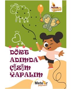 Dört Adımda Çizim Yapalım Boyama Kitabı