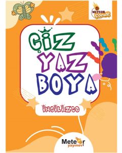 Çiz Yaz Boya İngilizce Boyama Kitabı