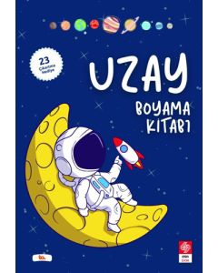 Uzay Boyama Kitabı (23 Çıkartma Hediye)