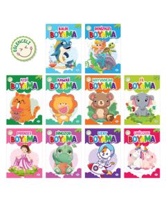 Eğlenceli Boyama Seti - 10 Kitap Takım