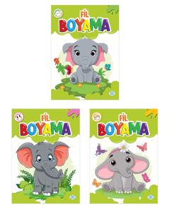 Fil Boyama Seti (3 Kitap Takım)