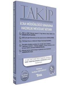  Takip İcra Müdürlüğü Sınavına Hazırlık Mevzuat Kitabı