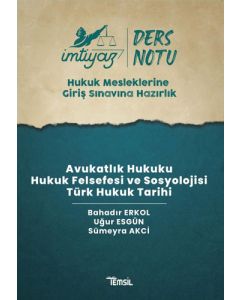 İmtiyaz - HMGS Avukatlık Hukuku - Hukuk Felsefesi ve Sosyolojisi - Türk Hukuk Tarihi Ders Notları