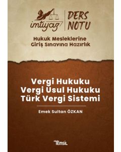 İmtiyaz HMGS Vergi Hukuku - Vergi Usul Hukuku - Türk Vergi Sistemi