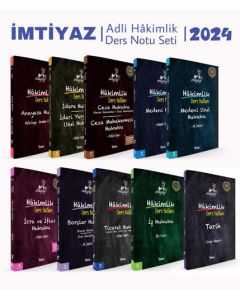 İmtiyaz Adli Hâkimlik Ders Notları 10'lu Hukuk Seti 2024