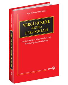 Vergi Hukuku (Genel) Ders Notları