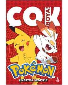 Pokemon Çok Boya Çıkartmalı Dev Boyama Kitabı