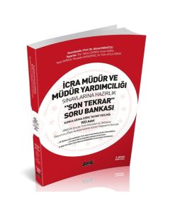 İcra Müdür ve Müdür Yardımcılığı Son Tekrar Soru Bankası