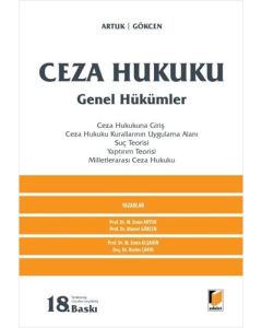 Ceza Hukuku Genel Hükümler (Ciltli)