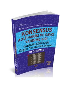 Konsensus Adli Hakim ve Savcı Yardımcılığı 10 Deneme