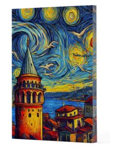 Van Gogh 5 Galata - Çizgili Defter