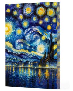 Van Gogh 7 Yıldızlı Gece - Çizgili Defter