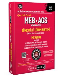 2025 MEB-AGS Konu Anlatımlı Türk Milli Eğitim Sistemi-Mevzuat