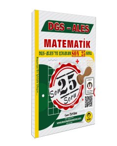 DGS-ALES Matematik Son 25 Çıkacak Soru Bankası