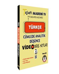 Türkçe Cümlede Analitik Video Ders Notları - 3