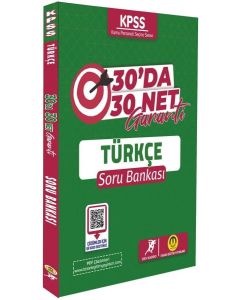 KPSS Türkçe 30'da 30 Net Garanti Soru Bankası
