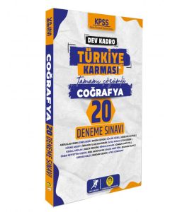 KPSS Coğrafya Dev Kadro Türkiye Karması 20 Deneme 