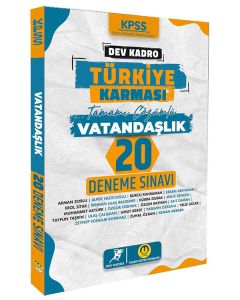 KPSS Vatandaşlık Dev Kadro Türkiye Karması 20 Deneme Çözümlü