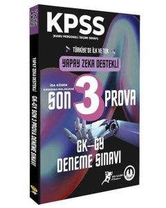 KPSS Yapay Zeka Destekli Son 3 Prova Deneme