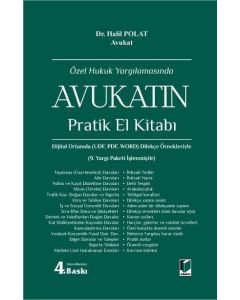 Özel Hukuk Yargılamasında Avukatın Pratik El Kitabı (Ciltli)