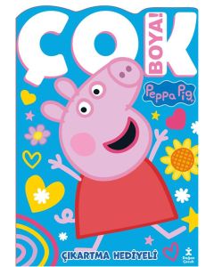 Peppa Pig - Çok Boya! Çıkartmalı Dev Boyama Kitabı