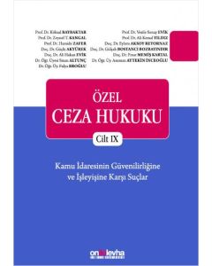Özel Ceza Hukuku Cilt 9 (Ciltli)