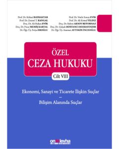 Özel Ceza Hukuku Cilt VIII (Ciltli)