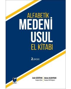 Alfabetik Medeni Usul El Kitabı (Ciltli)