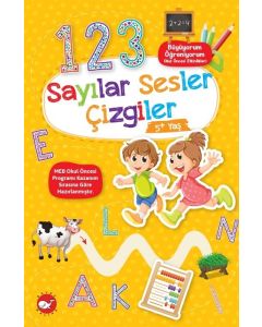 Büyüyorum Öğreniyorum Okul Öncesi Etkinlikleri - Sayılar Sesler Çizgiler