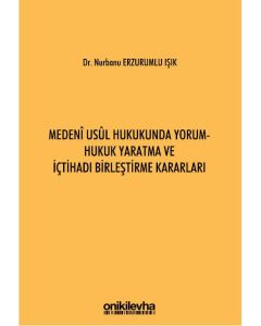 Medeni Usul Hukukunda Yorum - Hukuk Yaratma ve İçtihadı Birleştirme Kararları (Ciltli)