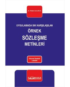 Uygulamada Sık Karşılaşılan Örnek Sözleşme Metinleri
