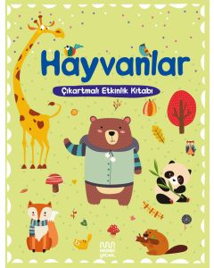 Hayvanlar Çıkartmalı Etkinlik Kitabı